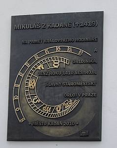 deska k pocte mistra Mikule z Kadan