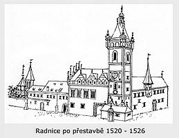 Radnice po pestavb 1520 - 1526