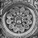 Rytina Kandler. Asi nejstar znm podoba kalendn desky. 1659